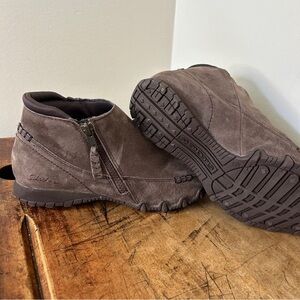 Skechers zippiest women’s sz 8.5 brown biker boots